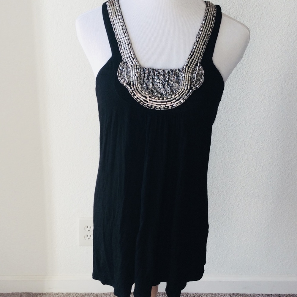 ❌SOLD ❌Rock & Roll Cowgirl Silver and Black Tank
